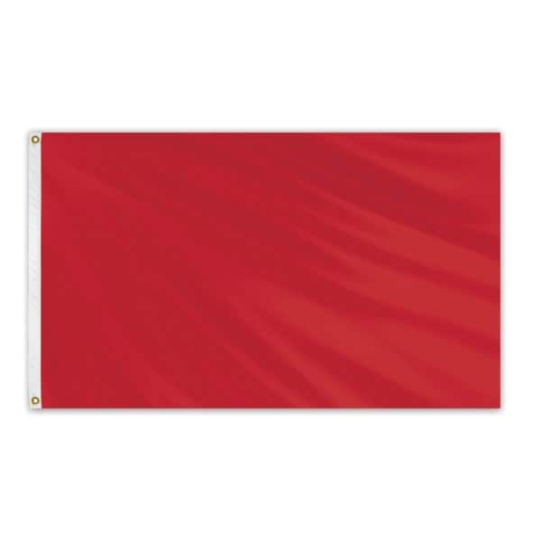 Solid Color Outdoor Nylon Flag 3' x 5' - Canada Red